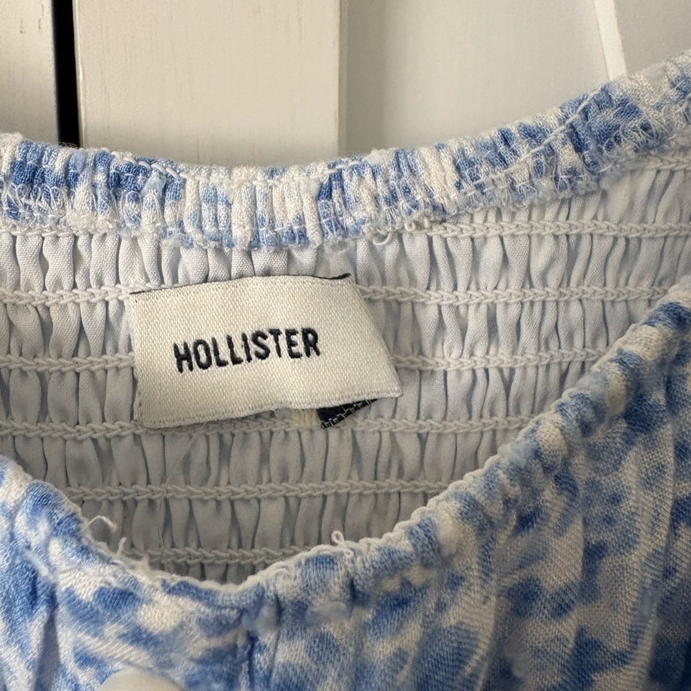 Hollister Blue and White Smocked Dress - Picture 2 of 3